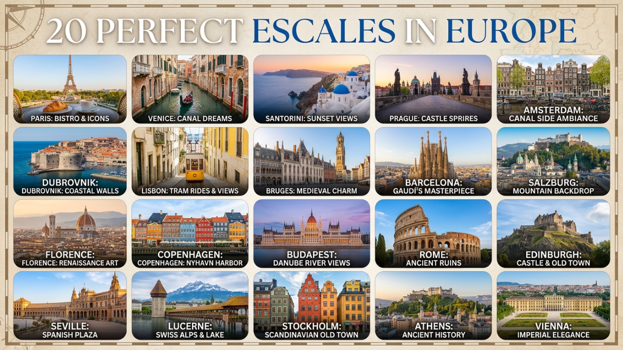 20 Perfect Escales in Europe - Guía de Tripulante