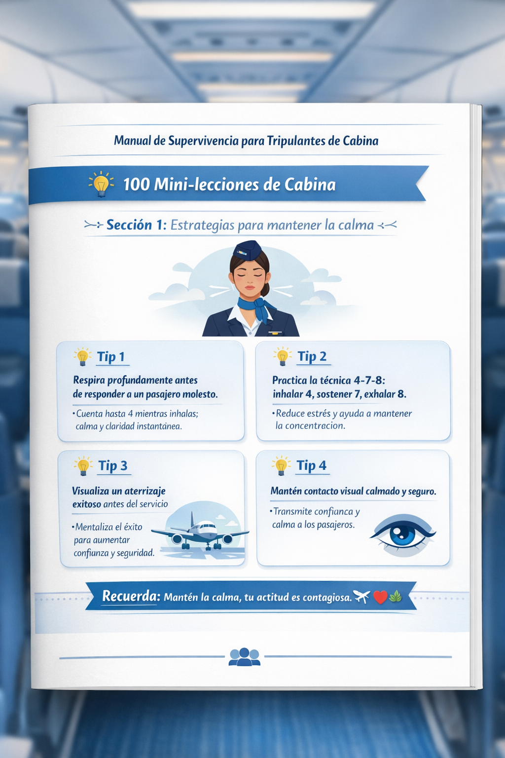 MANUAL DE SUPERVIVENCIA PARA TRIPULANTES DE CABINA  “Cómo evitar el burnout, recuperar la motivación y encontrar equilibrio en una carrera aérea exigente”