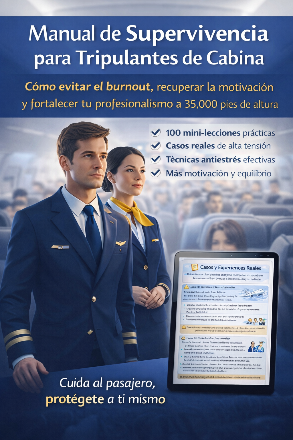 MANUAL DE SUPERVIVENCIA PARA TRIPULANTES DE CABINA  “Cómo evitar el burnout, recuperar la motivación y encontrar equilibrio en una carrera aérea exigente”