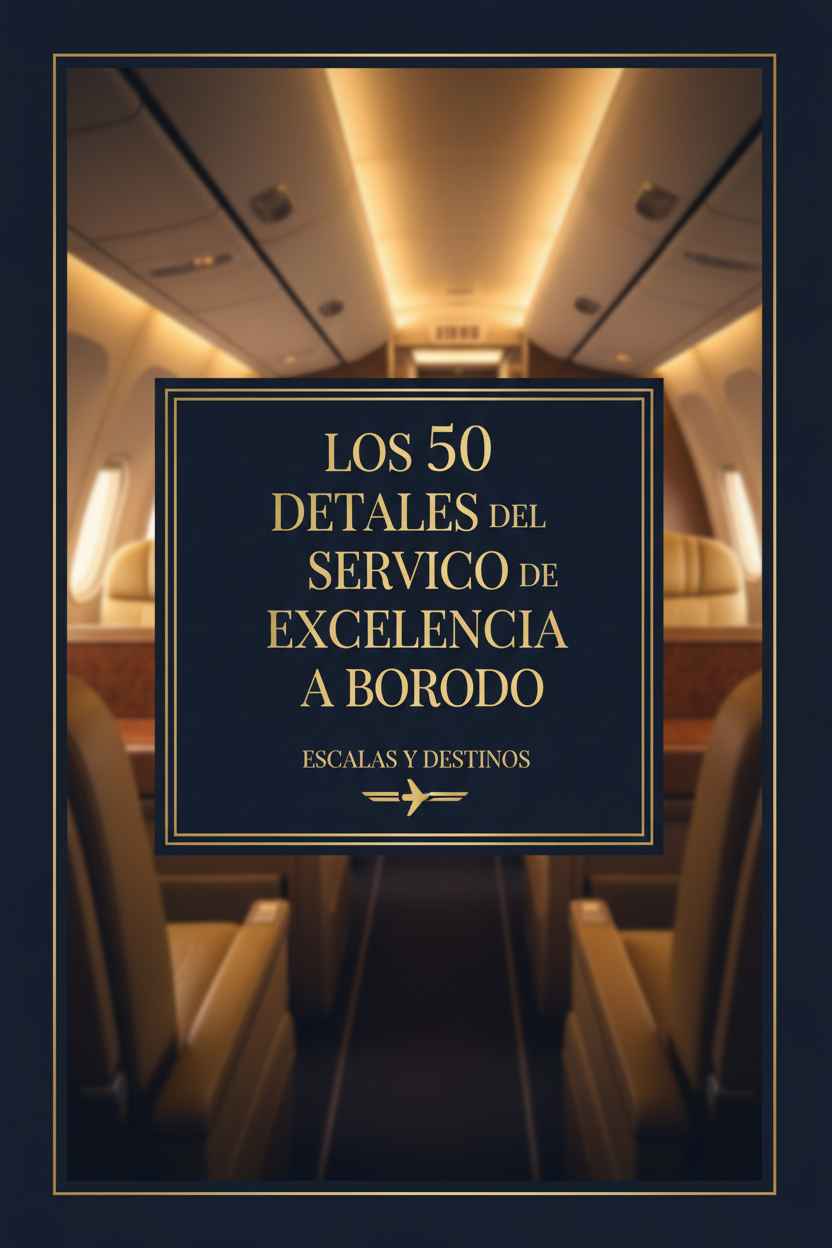 Portada de la guía PDF Los 50 Detalles del Servicio de Excelencia a Bordo
